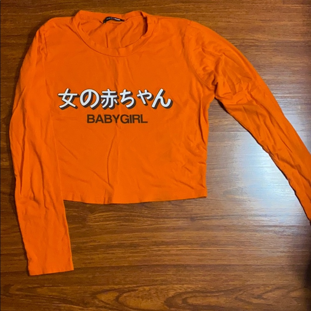 Crop top long sleeve